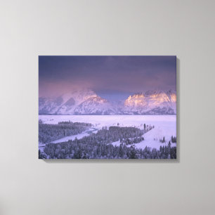 Lienzo Cordillera Teton desde Snake River Overlook, Grand