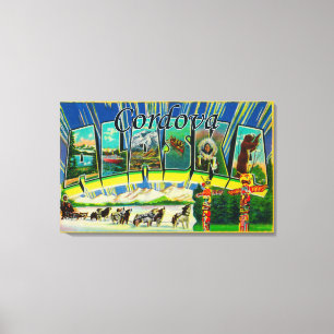 Lienzo Cordova, Alaska - escenas grandes de la letra