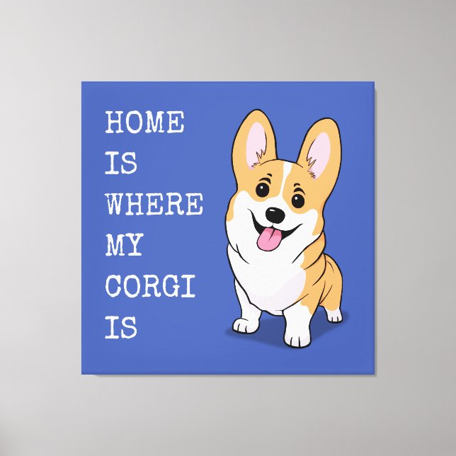 Lienzo Corgi (Anverso)