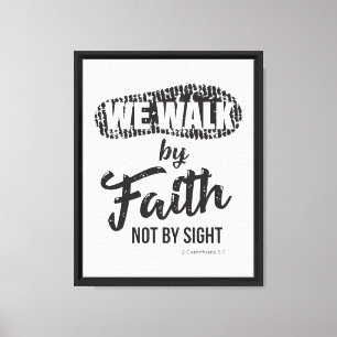 Lienzo Corintios 5:7 Porque Caminamos Por Fe