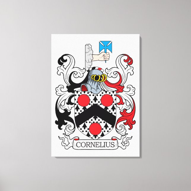 Lienzo Cornelius Family Crest (Anverso)
