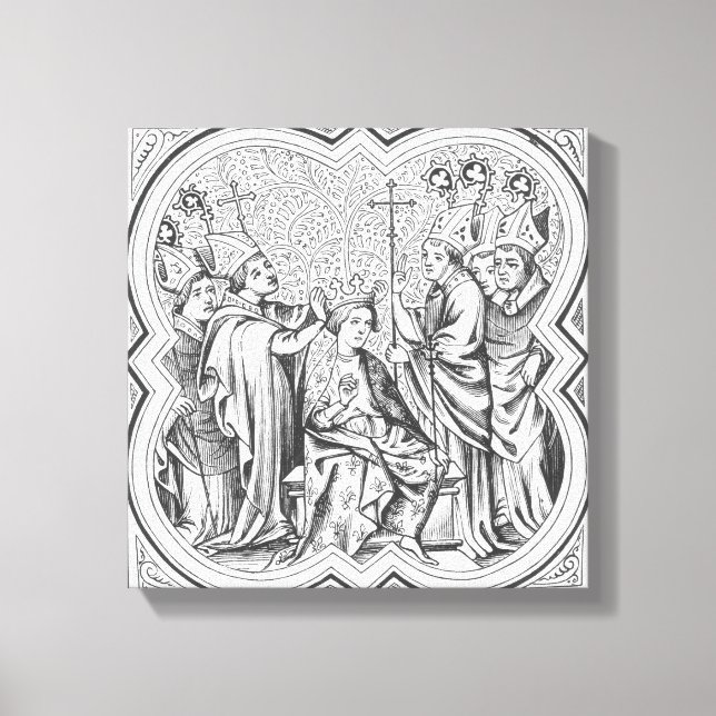 Lienzo Coronación de Charlemagne (742-814) después de un  (Anverso)