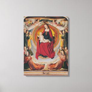 Lienzo Coronación de la Virgen, panel central