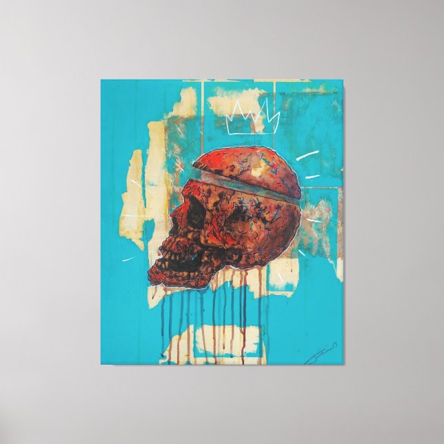 Lienzo "Coronada Mortalidad #2" (Anverso)