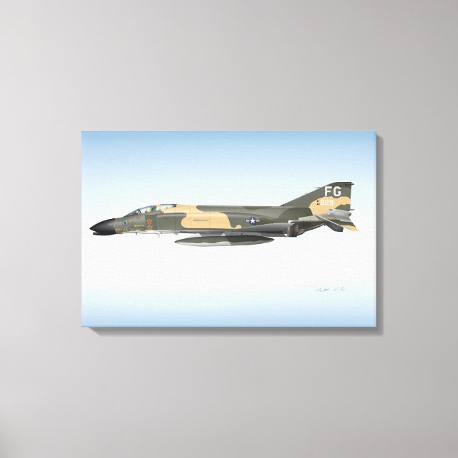 Lienzo Coronel Robin Olds F-4 Phantom (Anverso)
