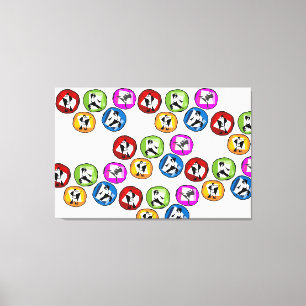 Lienzo correa negra envuelta de los artes marciales del