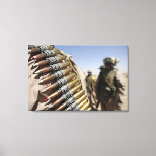 Lienzo Correas de la munición de 50 calibres