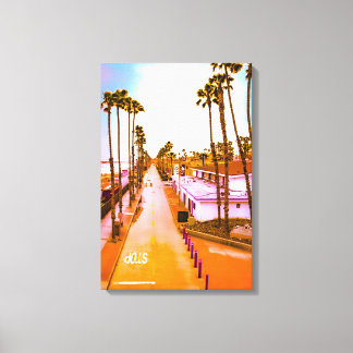 Lienzo Corredor Norte De La Pier Oceanside De 16x24 Pulga