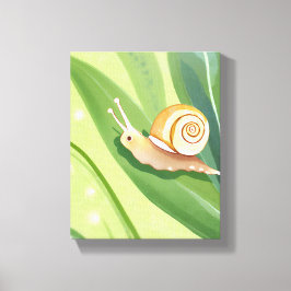 Lienzo Correo de Caracol | Naturaleza Acuarela