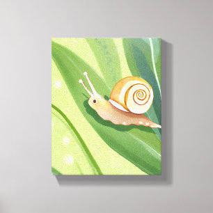 Lienzo Correo de Caracol   Naturaleza Acuarela