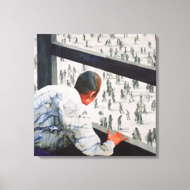 Lienzo Corresponsal extranjero 1987 (Anverso)