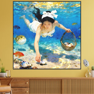 Lienzo "Corriente de Ryūshi" - Un retrato oceánico