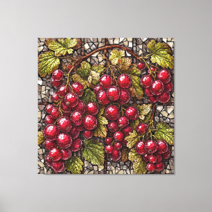 Lienzo Corriente en mosaico con elementos artísticos natu
