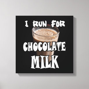 Lienzo Corro por Leche de Chocolate Corriendo