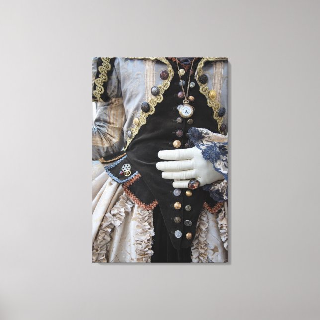 Lienzo Corsé steampunk, Carnaval, Venecia (Anverso)
