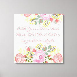 Lienzo Corta floral personalizada