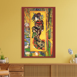 Lienzo Cortesana japonesa Oiran por Vincent van Gogh