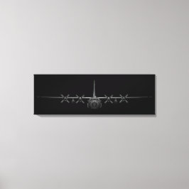 Lienzo Corteza cromada negra