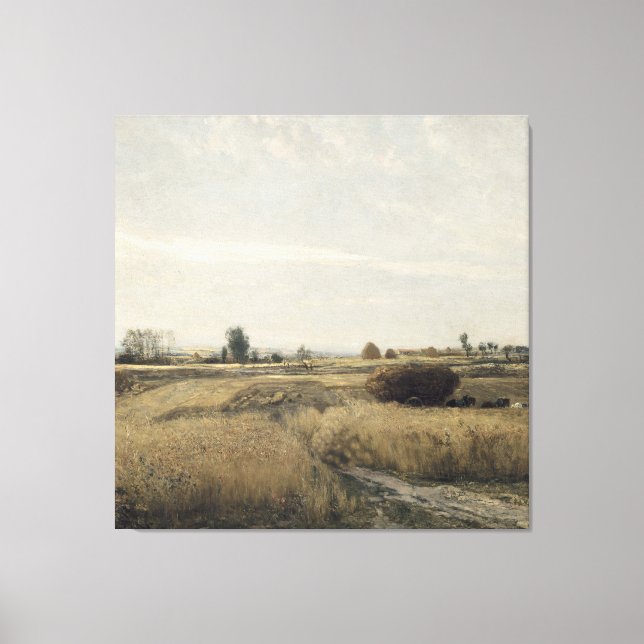 Lienzo Cosecha | Charles-Francois Daubigney (Anverso)