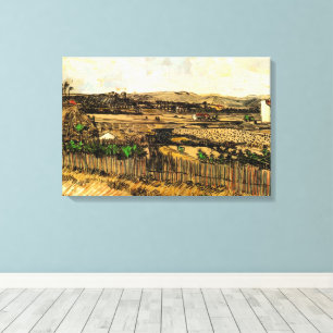 Lienzo Cosecha en Provenza en Montmajour por Vincent van 