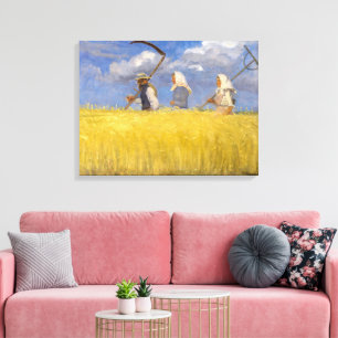 Lienzo Cosechadoras   Anna Ancher  