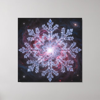 Lienzo Cosmic Nebula Snowflake