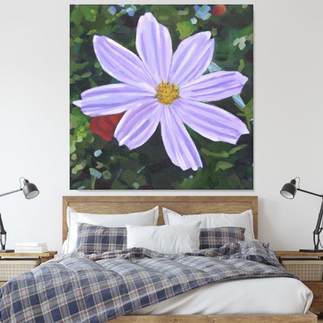 Lienzo Cosmos Purple Large Floral (Insitu(Dormitorio))