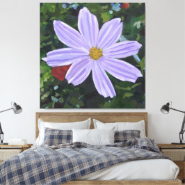 Lienzo Cosmos Púrpura Grande Floral