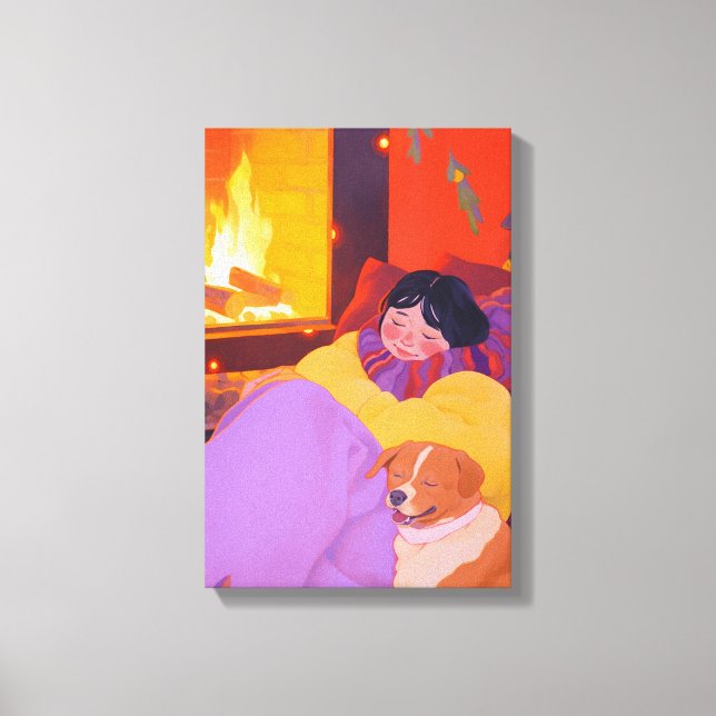 Lienzo Cosmoso invierno por la mañana (Anverso)