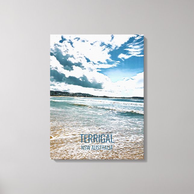 Lienzo Costa Central Terrigal NSW Australia (Anverso)