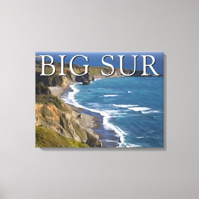 Lienzo Costa de Big Sur | California (Anverso)