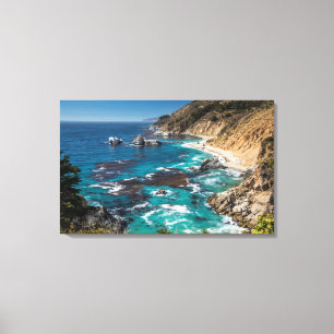 Lienzo Costa de Big Sur, Costa Oeste, Costa del Pacífico