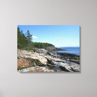 Lienzo Costa de la isla Bar en el Parque Nacional Acadia