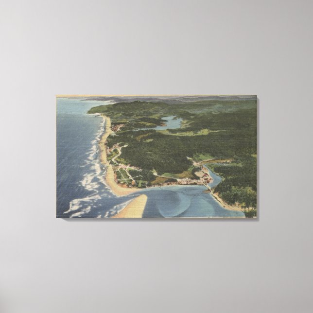 Lienzo Costa de Oregón - Bahía de Siletz, Taft, Nelscott (Anverso)
