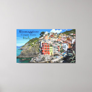 Lienzo Costa del Mar Cinque Terre Riomaggiore Italia