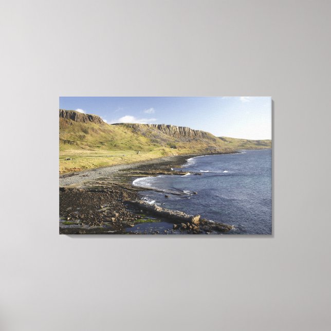 Lienzo Costa en Duntulm, Isla de Skye, Escocia, Reino Uni (Anverso)