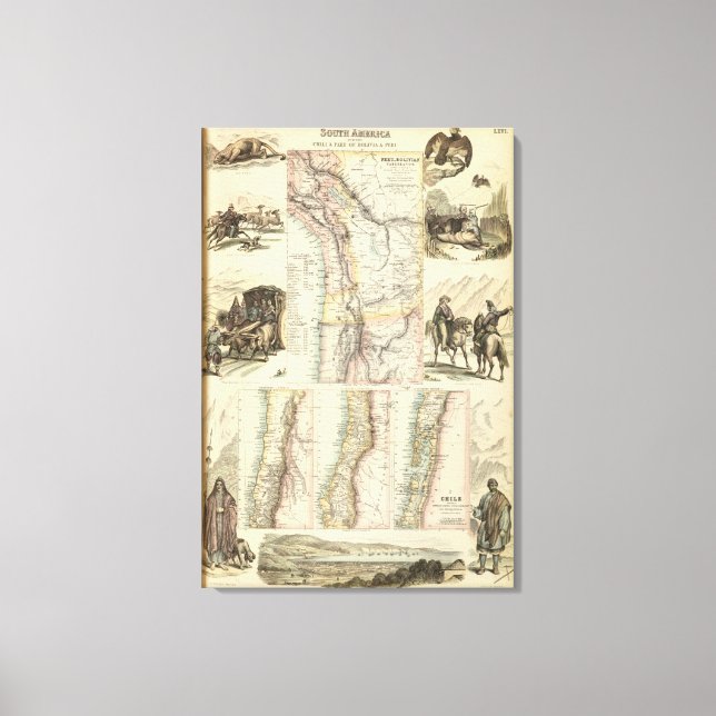 Lienzo Costa Oeste de Sudamérica (Anverso)