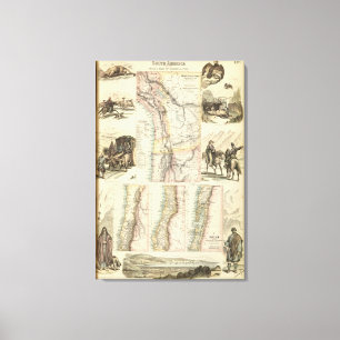 Lienzo Costa oeste de Suramérica