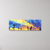 Lienzo costero: Sueños de puesta de sol de SoCal