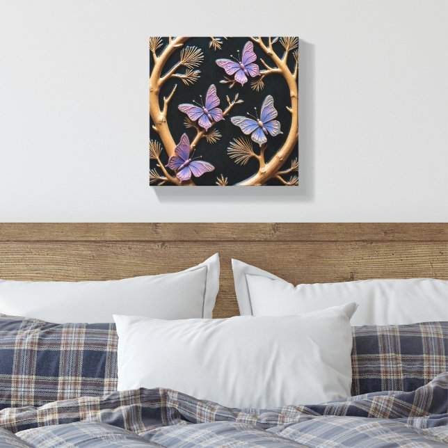 Lienzo Cotillón de Mariposas (Insitu(Dormitorio))