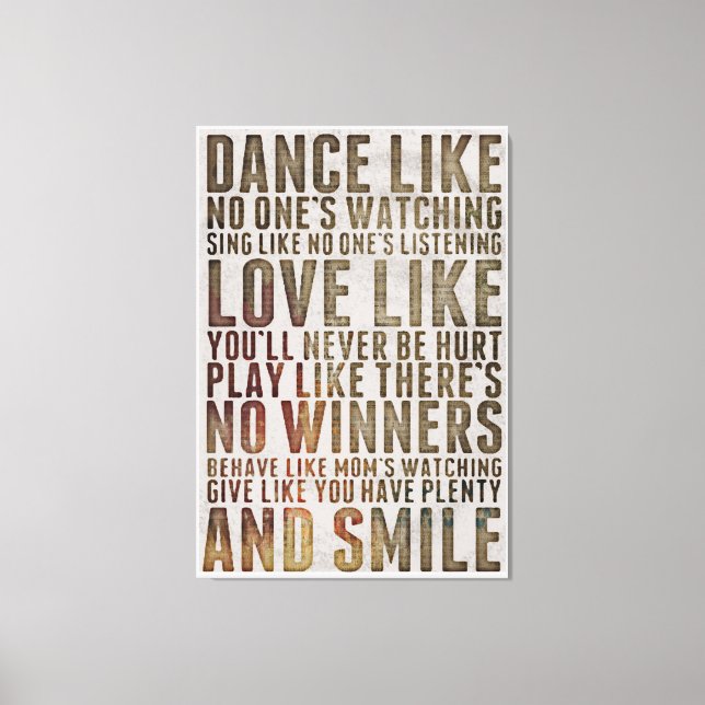 Lienzo Cotización de vida (Anverso)