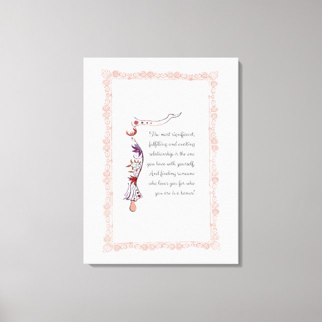 Lienzo Cotización elegante de la relación más significati (Anverso)