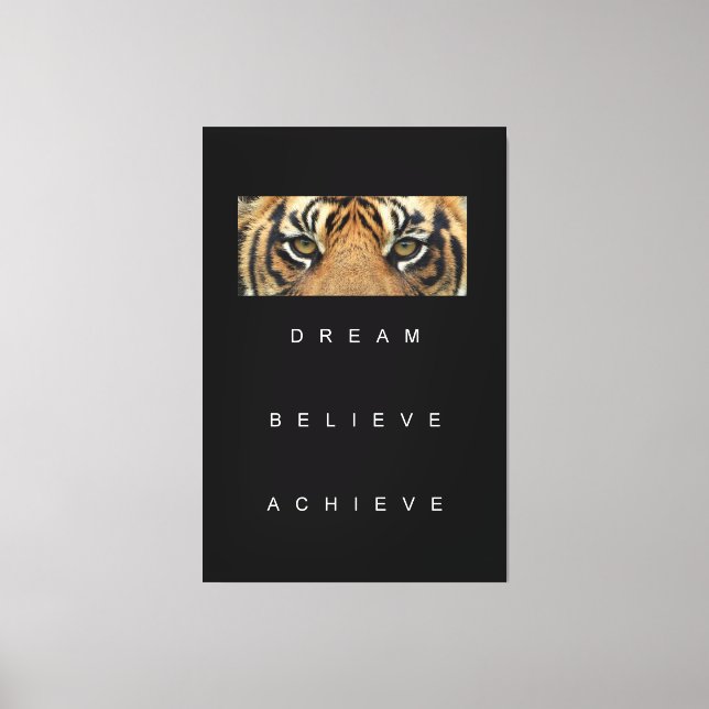 Lienzo Cotizaciones de Objetivos de Éxito Motivacional El (Anverso)