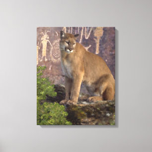 Lienzo Cougar y las fotografías