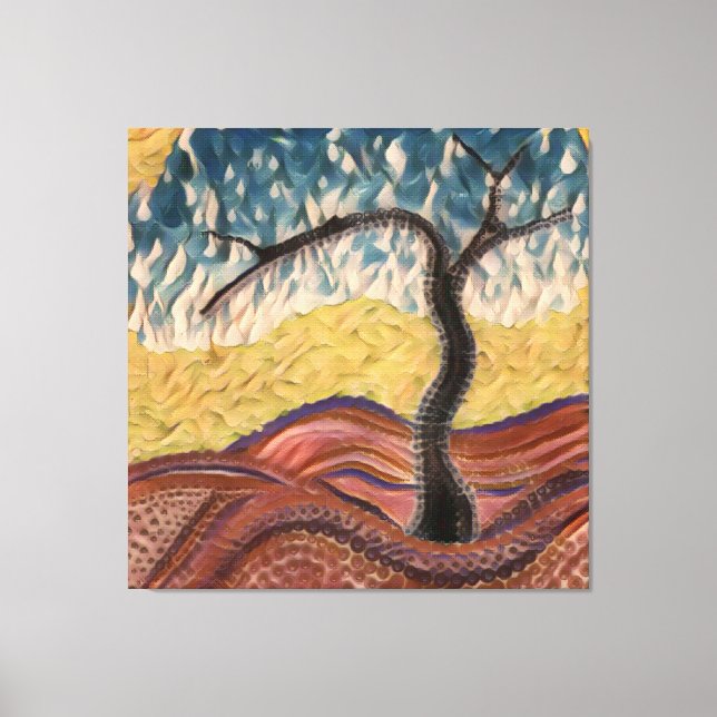 Lienzo Country Dream Tree Mandala (Anverso)