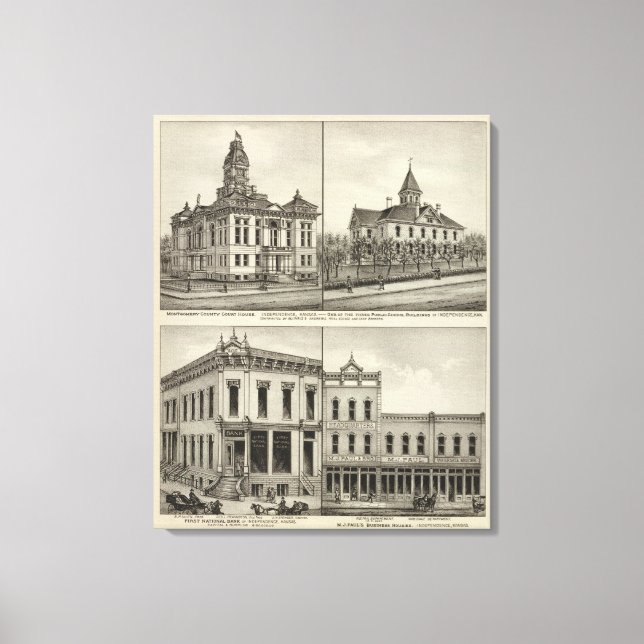 Lienzo Court House, Kansas (Anverso)