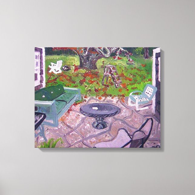 Lienzo Courtyard Old Hamptons House Amagansett (Anverso)