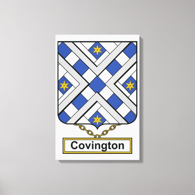 Lienzo Covington Family Crest (Anverso)