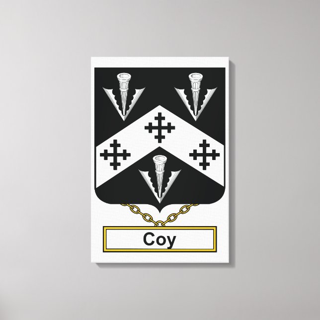 Lienzo Coy Family Crest (Anverso)