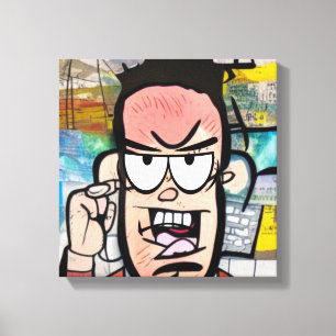Lienzo Cranky Man